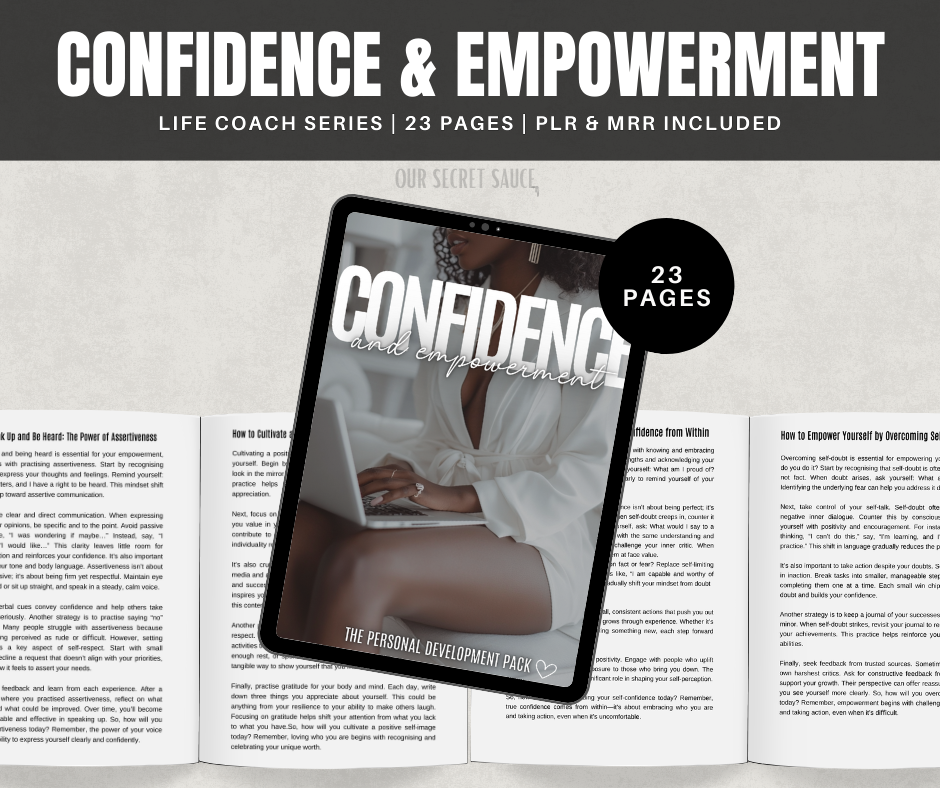 CONFIDENCE & EMPOWERMENT | The Personal Development Plan Vol 1 with MRR