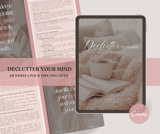 Declutter your mind Ebook with MRR