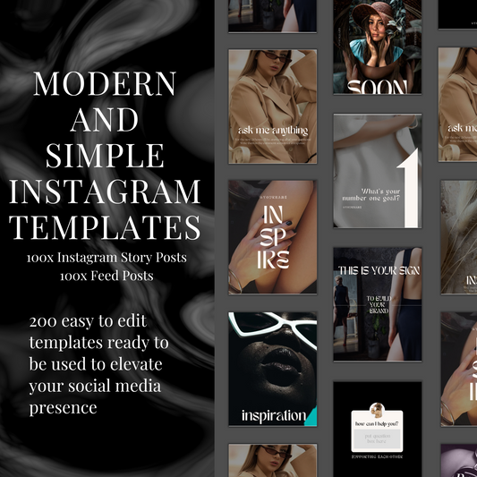 Modern & Simple Instagram Templates